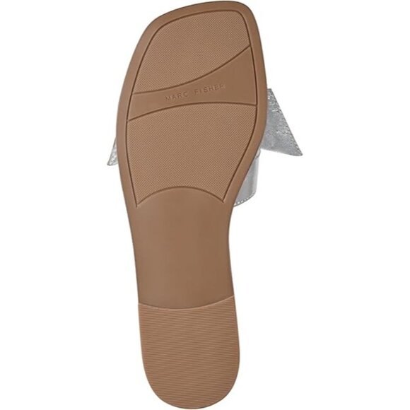 Marc Fisher Women's Finey Square Toe Slip-on Flat Sandals - Picture 4 of 5